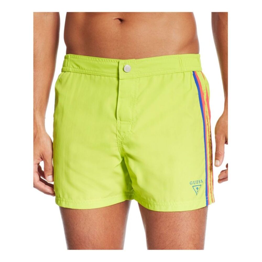 GUESS Mens Retro Swim Bottom Board Shorts, NWT